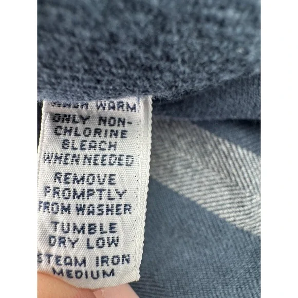 Polo Ralph Lauren Ski Camp Shirt Mens Large Blue Gray Plaid Flannel  Long Sleeve - Picture 4 of 9